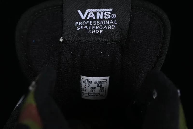 All categories Vans Vans series Vans Mid Vans Half Cab LX black and green camouflage retro casual skateboard shoes VN-OHJ TC6D
